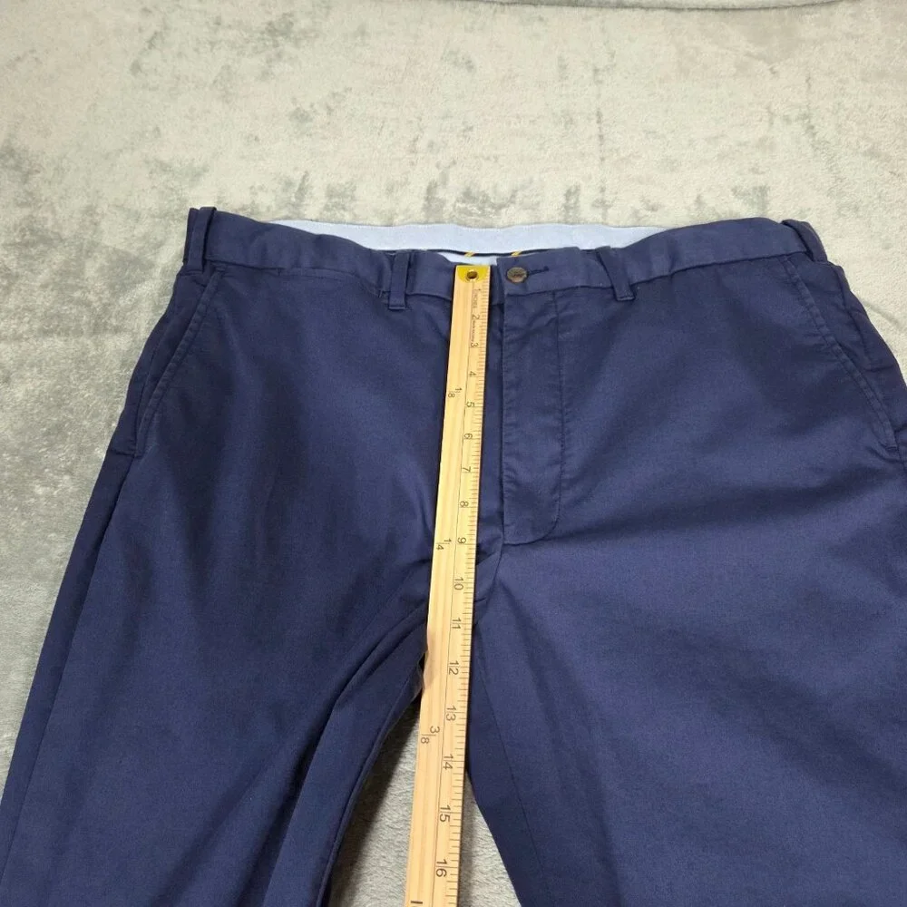 Polo Ralph Lauren Pants Mens 38X32 Navy Cuffed Straight Stretch Chinos Preppy